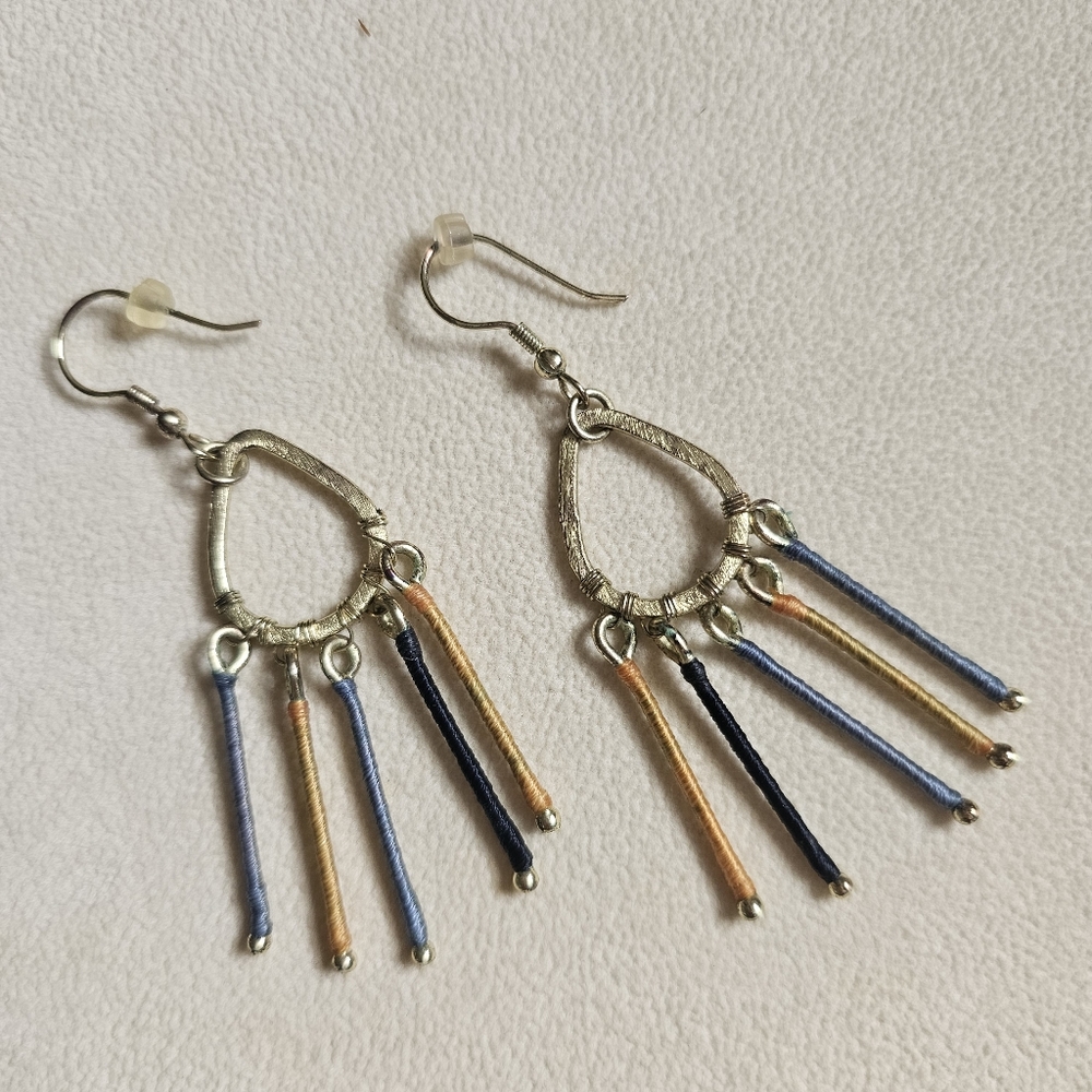 Lightweight Chandelier earrings - Earth Tones